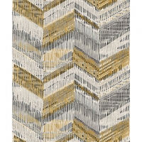 Wickes  Arthouse Chevron Weave Ochre Wallpaper 10.05m x 53cm
