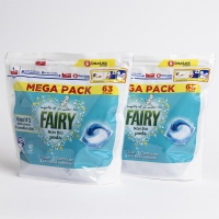 HomeBargains  Fairy Non Bio Pods Washing Liquid Capsules (2 x 63 Washes)