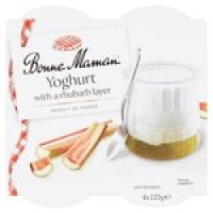 Bonne Maman Yoghurt With A Rhubarb Layer
