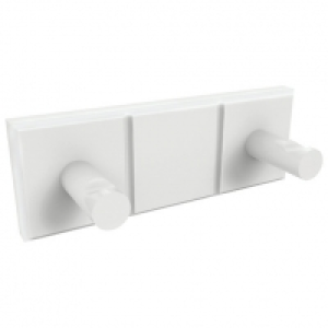 Wickes  Croydex Portland White Double Robe Hook