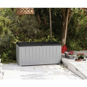 Keter Novel Deluxe Outdoor Storage Deck Box - Graphite