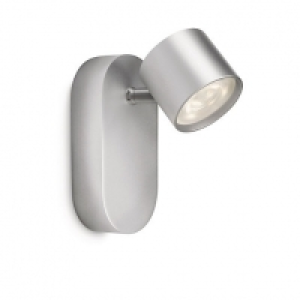 Wickes  Philips Star LED Aluminium Single Wall Spotlight - 3W