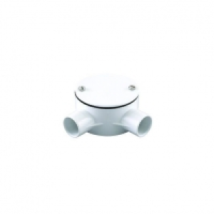 Wickes 2 Way Angle Conduit Box - White 20mm &pound;1.50