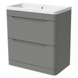 Wickes Malmo Dust Grey Freestanding J Pull Vanity Unit & Bas £500.00