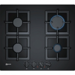 NEFF N 70 60cm 4 Burner Black Tempered Glass Gas Hob T26CA42 £489.00