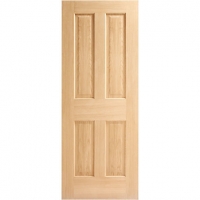 Wickes  Wickes Cobham Oak 4 Panel Internal Door - 1981mm x 686mm