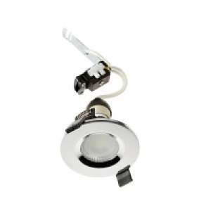 Wickes Chrome Shower Light Fitting with Warm White Cob LED -