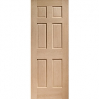 Wickes  Wickes Ludlow Oak 6 Panel Internal Door -1981mm x 762mm