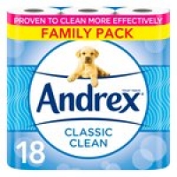 Morrisons  Andrex Classic Clean Toilet Tissue 