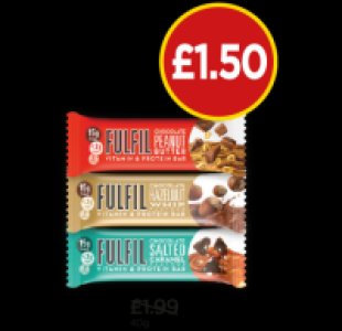 Fulfil Chocolate & Salted Caramel Bar, Chocolate Hazelnut Wh