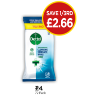 Budgens  Dettol Antibacterial Cleansing Surface Wipes (Large)
