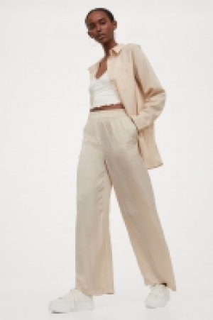 Wide satin trousers £9.00