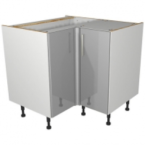 Wickes Orlando Grey Gloss Slab Corner Base Unit - 925mm £176.00