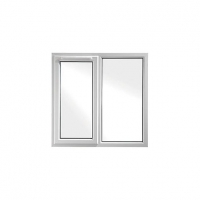 Wickes  Wickes White uPVC Casement Window - Left Side Hung & Fixed L