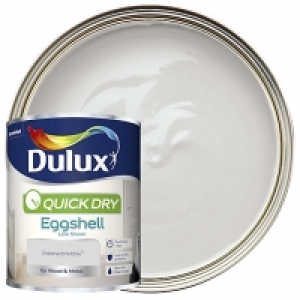 Wickes  Dulux Quick Dry Eggshell Polished Pebble Paint 750ml