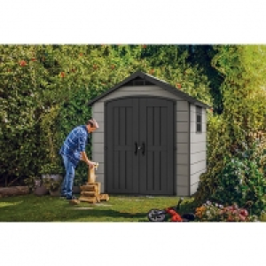 Keter Premier 7.5 x 7ft Double Door Outdoor Apex Plastic Gar £830.00