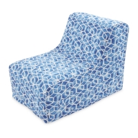 Aldi  Inflatable Blue Mosaic Lounger Chair