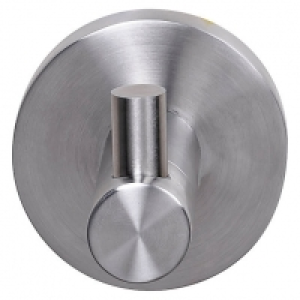 Wickes  Croydex Brushed Steel Finish Robe Hook