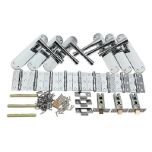 Wickes Bella Latch Door Handle Set - Polished Chrome 3 Pairs £45.00