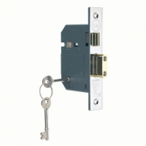 Wickes  Yale P-M560-CH-80 5 British Standard Lever Sashlock - Chrome