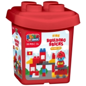 BMStores  Brick by Brick Fire Building Bricks 35pc