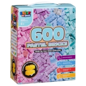 Brick by Brick Pastel Bricks Set 600pcs