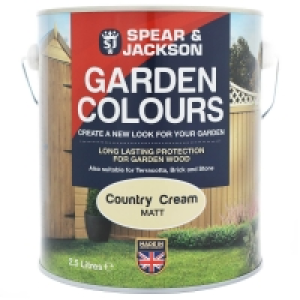 BMStores  Spear & Jackson Garden Colours 2.5L - Country Cream
