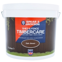 BMStores  Spear & Jackson Shed & Fence Timbercare 5L - Dark Brown