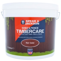 BMStores  Spear & Jackson Shed & Fence Timbercare 5L - Red Cedar