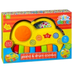 Giggle & Grow Piano & Drum Combo - Yellow