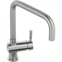 Wickes  Abode Propus Single Lever Monobloc Sink Tap - Stainless Stee