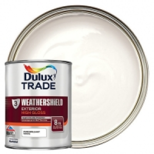 Dulux Trade Weathershield Gloss Paint - Pure Brilliant White £25.00