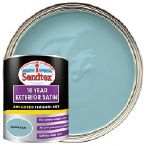 Sandtex 10 Year Exterior Satin Paint - Gentle Blue 750ml £21.00