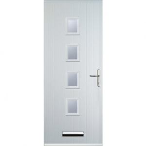 Euramax 4 Square White Left Hand Composite Door 840mm x 2100 £765.00