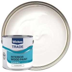Wickes Trade Eggshell Paint - Pure Brilliant White 2.5L £25.00