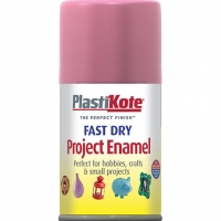 Wickes  Plastikote Fast Dry Enamel Aerosol Spray - Hot Pink 100ml