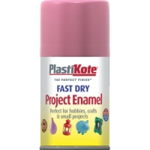 Plastikote Fast Dry Enamel Aerosol Spray - Hot Pink 100ml