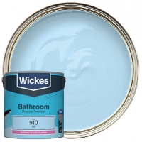 Wickes  Wickes Sky - No. 910 Bathroom Soft Sheen Emulsion Paint - 2.