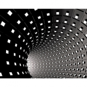 ohpopsi Infinity Tunnel 3D Wall Mural - XL 3.5m (W) x 2.8m ( £85.00