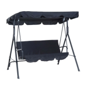 Outsunny 3 Seater Swing Seat - Black £74.99
