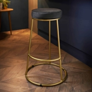 BMStores  Deco Glamour Bar Stool - Black