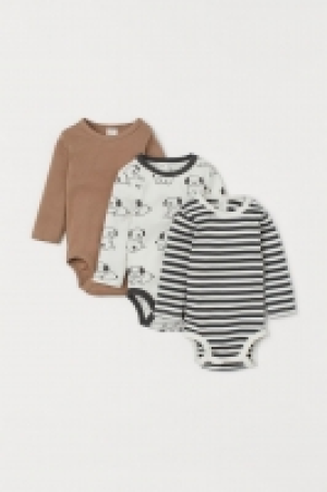 3-pack cotton bodysuits £8.00