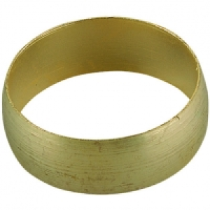 Wickes  Primaflow Brass Microbore Compression Olive Ring - 8mm Pack 