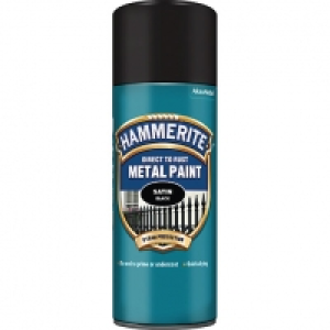 Hammerite Metal Aerosol Paint - Satin Black 400ml £14.00
