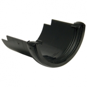 FloPlast 112mm Round Line Gutter to Cast Iron Adaptor - Blac £7.90
