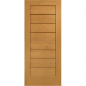 XL Modena External Oak Left Handed Fully Finished - Door Set