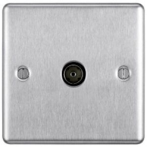 BG Screwed Raised Plate Single Socket For Tv Or Fm Co-Axial  £5.40