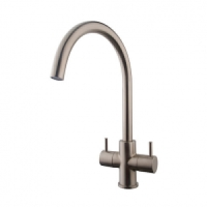 Wickes Kumai Monobloc Kitchen Sink Mixer Tap - Brushed Chrom