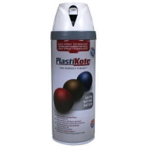 Plastikote Multi-surface Spray Paint - Satin White 400ml £8.00