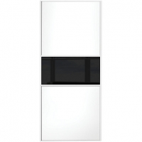 Wickes  Spacepro Sliding Wardrobe Door Fineline White Panel & Black 